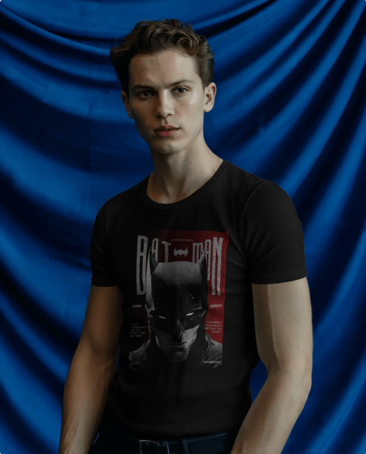 Dark Vigilante Inspired Oversized T-Shirt | 240 GSM Heavyweight 100% Cotton | Graphic Streetwear Tee | Unisex Drop-Shoulder Relaxed Fit for Men & Women